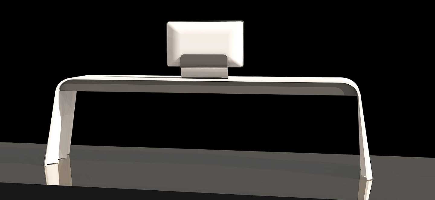 WAVE trestle DESK - Bended & moulded